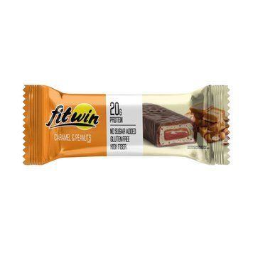 FitWin Fitwin Bar No Sugar Added (60 g, caramel & peanuts) 000030307 фото