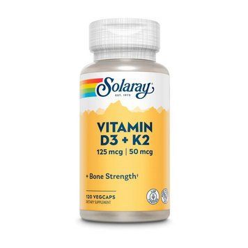 Solaray Vitamin D3+K2 (soy free) (120 veg caps) 000021230 фото