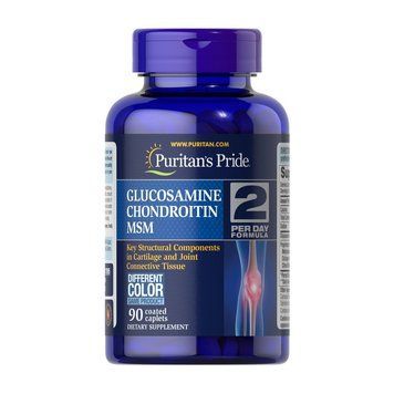 Puritan's Pride Glucosamine Chondroitin MSM (90 caplets) 000012226 фото