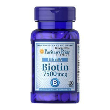 Puritan's Pride Ultra Biotin 7500 mcg (100 tabs) 000013350 фото